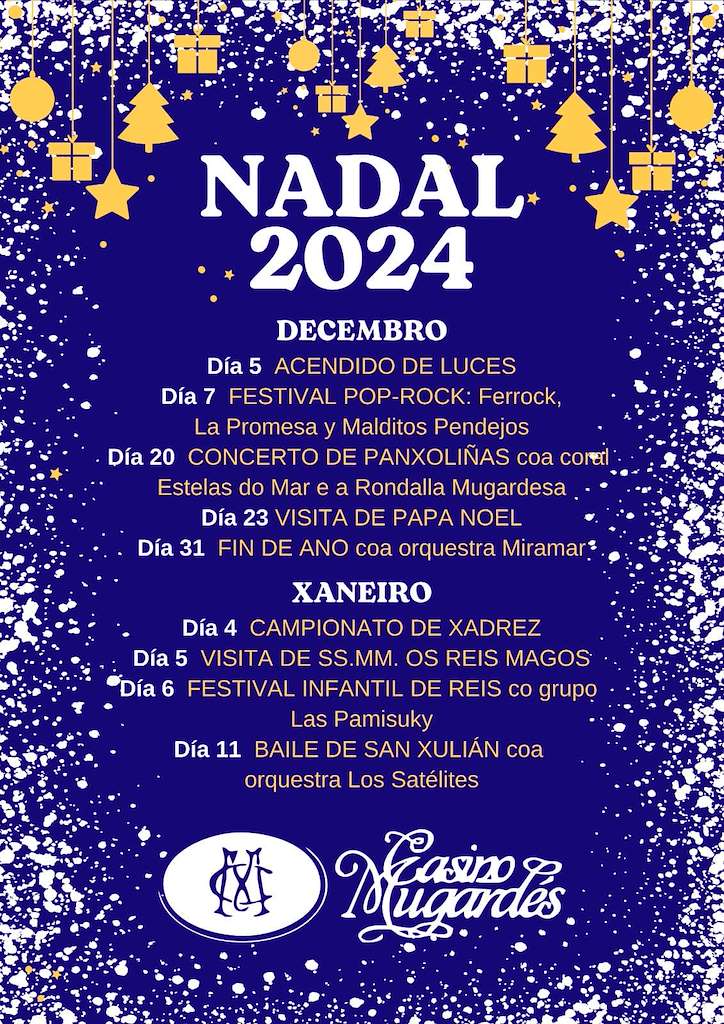 Programa de Nadal do Casino Mugardés - Visita dos Reis en Mugardos