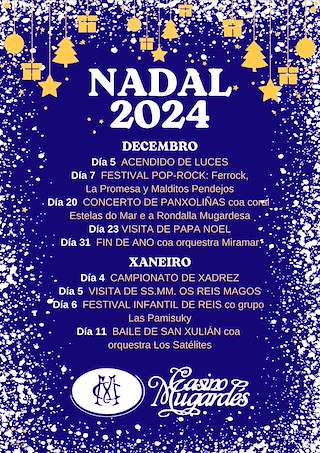 Fechas, información, programa, cartel, imágenes, mapa y ubicación de Programa de Nadal do Casino Mugardés - Visita dos Reis  en  Mugardos