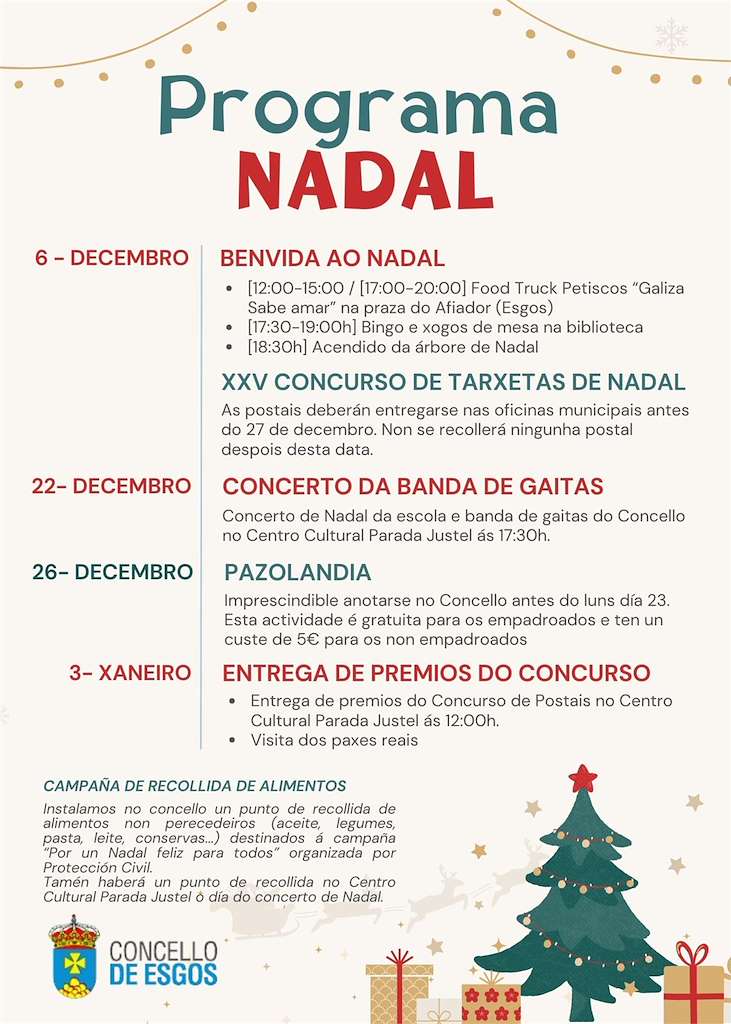 Programa de Nadal en Esgos