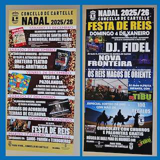 Fechas, información, programa, cartel, imágenes, mapa y ubicación de Programa de Navidad – Fiesta de Reyes (2025-2026) en Cartelle