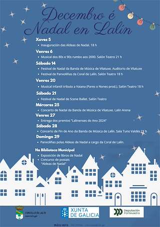 Fechas, información, programa, cartel, imágenes, mapa y ubicación de Programa de Nadal  en  Lalín