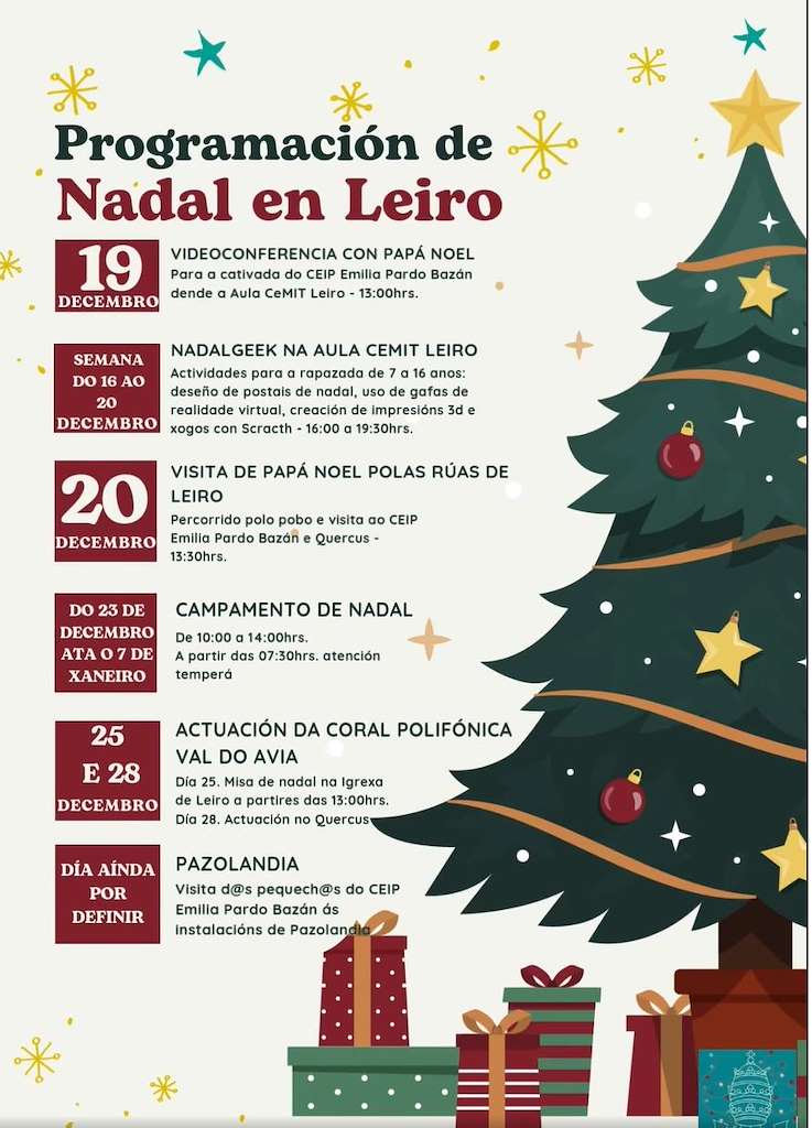 Programa de Nadal en Leiro