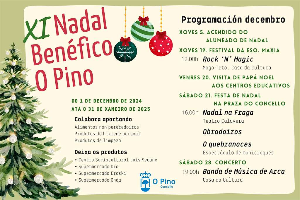 Programa de Nadal en O Pino