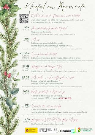 Fechas, información, programa, cartel, imágenes, mapa y ubicación de Programa de Navidad – Recepción de Reyes (2025-2026) en Xermade