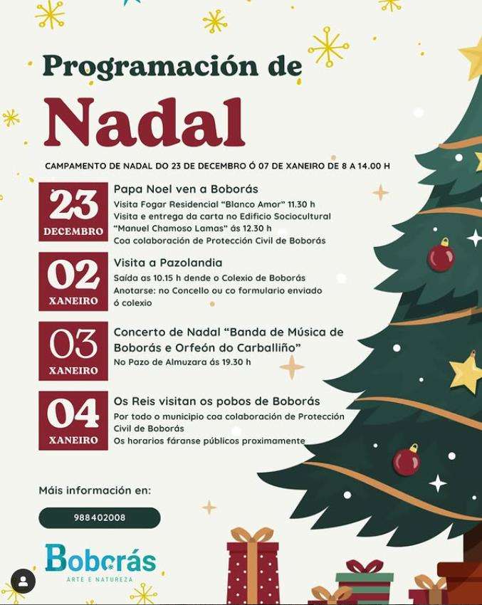 Programa de Nadal - Visita dos Reis en Boborás