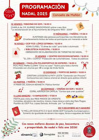 Fechas, información, programa, cartel, imágenes, mapa y ubicación de Programa de Navidad – Visita de los Reyes (2025-2026) en Mañón