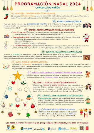 Fechas, información, programa, cartel, imágenes, mapa y ubicación de Programa de Nadal - Visita dos Reis  en  Mañón