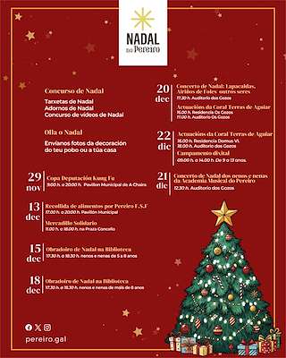 Fechas, información, programa, cartel, imágenes, mapa y ubicación de Programa de Navidad – Visita de los Reyes (2025-2026) en O Pereiro de Aguiar