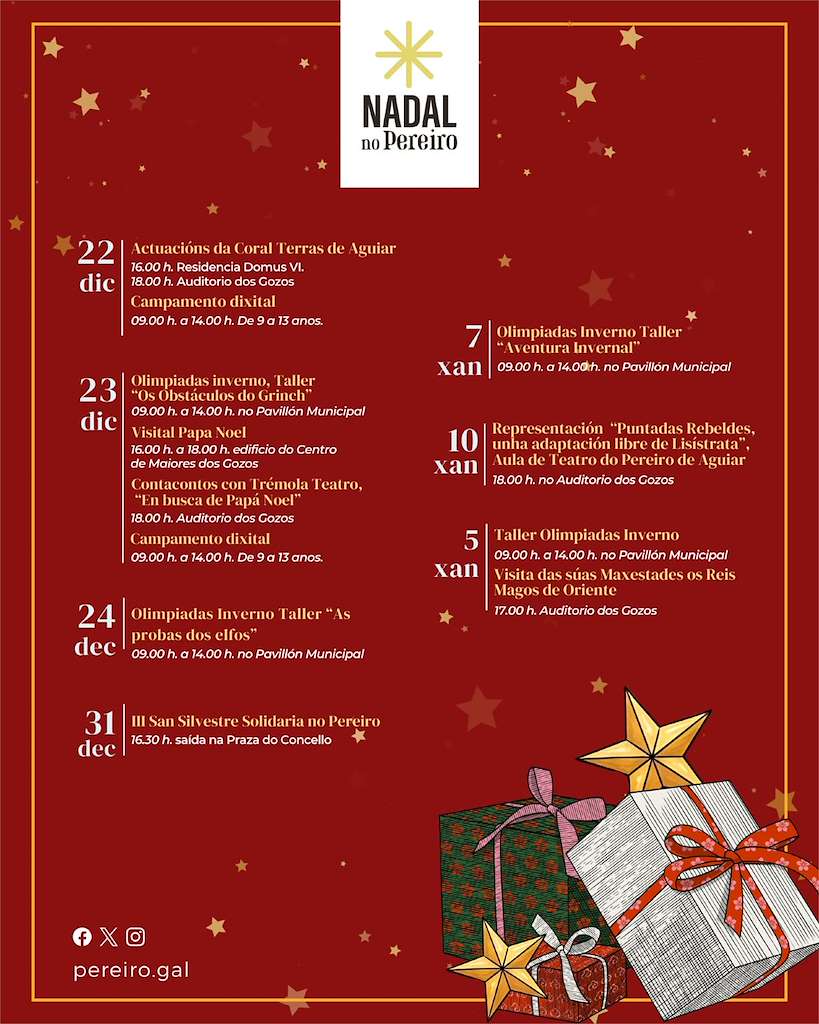 Programa de Navidad – Visita de los Reyes en O Pereiro de Aguiar