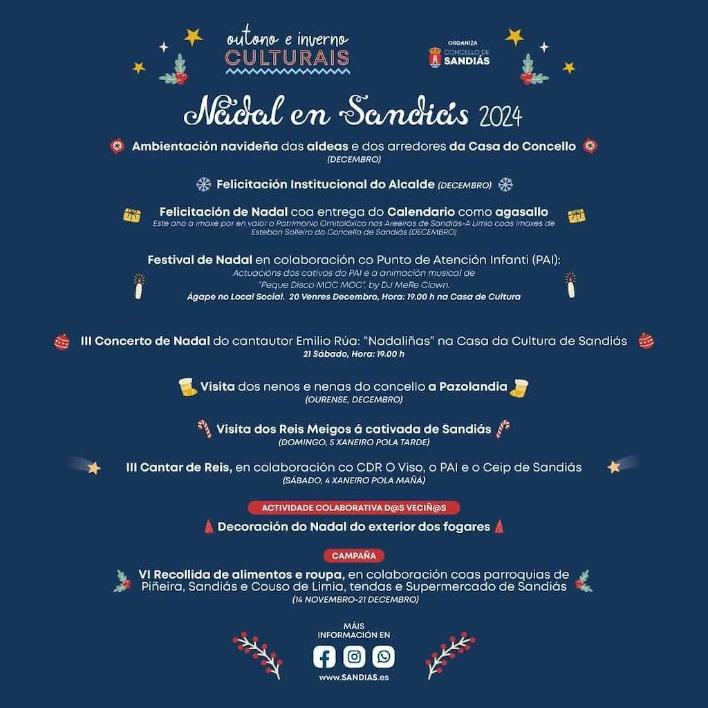 Programa de Nadal - Visita dos Reis en Sandiás