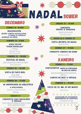 Fechas, información, programa, cartel, imágenes, mapa y ubicación de Programa de Nadal - Visita dos Reis  en  Sober