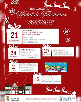 Fechas, información, programa, cartel, imágenes, mapa y ubicación de Programa de Navidad – Visita de los Reyes (2025-2026) en Trasmirás