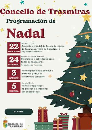 Fechas, información, programa, cartel, imágenes, mapa y ubicación de Programa de Nadal - Visita dos Reis  en  Trasmirás