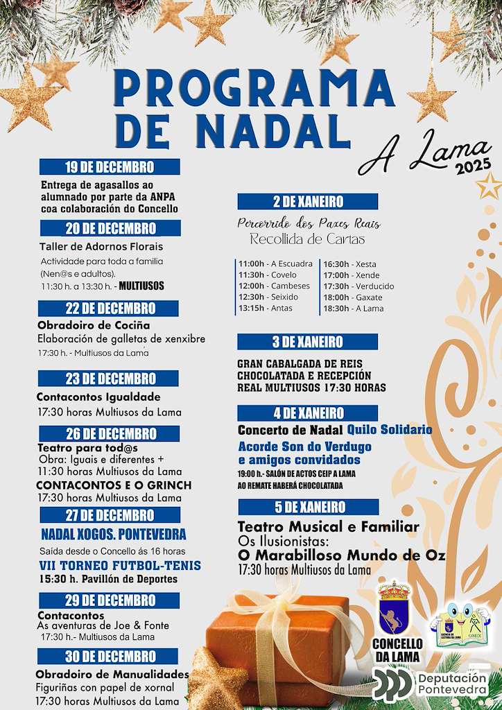 Programa de Navidad – Cabalgata de Reyes en A Lama