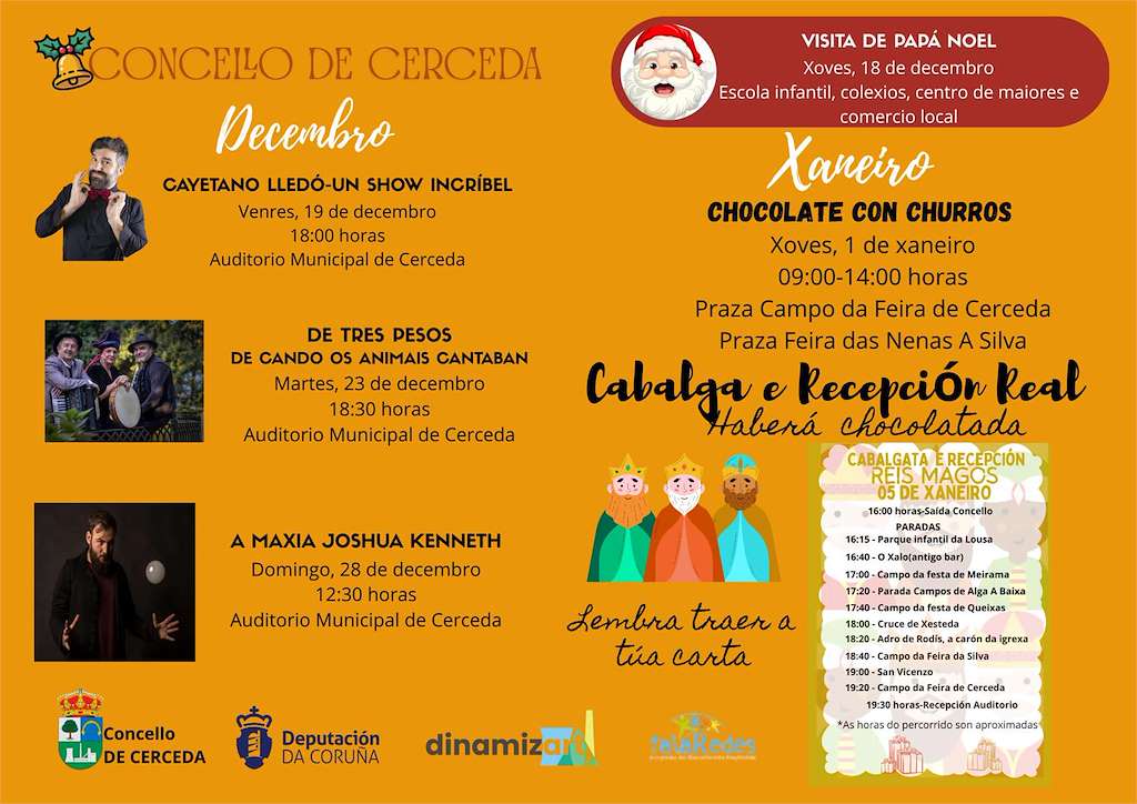 Programa de Navidad - Cabalgata de Reyes en Cerceda