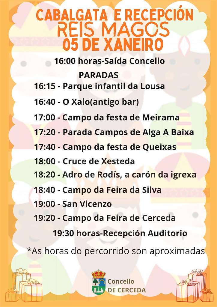 Programa de Navidad - Cabalgata de Reyes en Cerceda