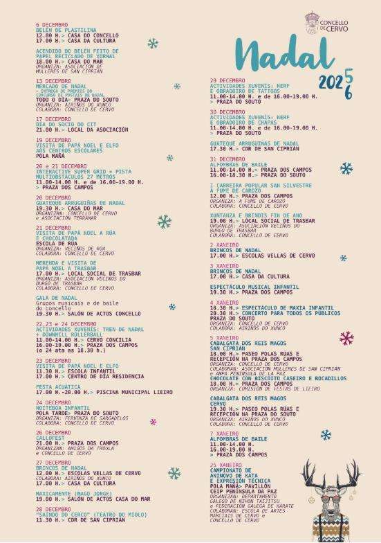 Programa de Navidad – Cabalgata de Reyes en Cervo