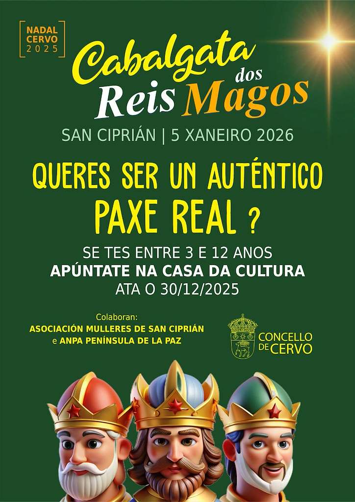 Programa de Navidad – Cabalgata de Reyes en Cervo