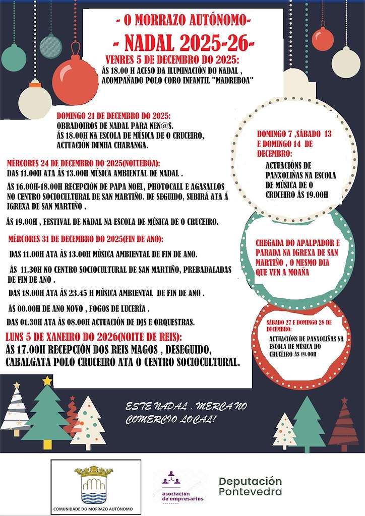 Programa de Navidad – Cabalgata de Reyes del Morrazo Autónomo en Moaña