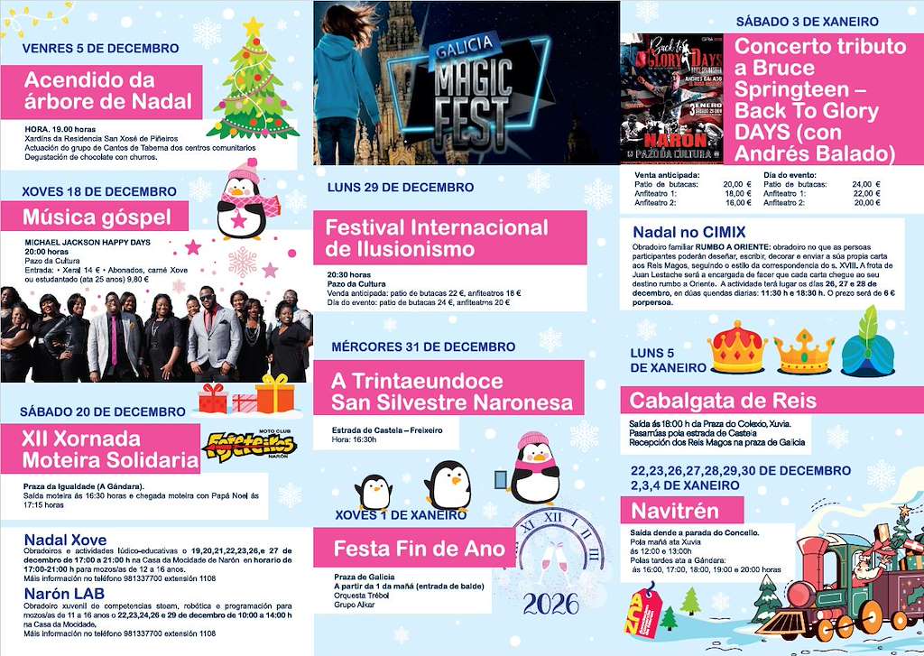 Programa de Navidad - Cabalgata de Reyes (2025-2026) en Narón