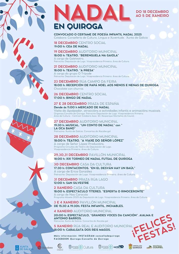 Programa de Navidad – Cabalgata de Reyes en Quiroga