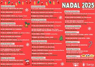 Fechas, información, programa, cartel, imágenes, mapa y ubicación de Programa de Navidad – Cabalgata de Reyes (2025-2026)  en  Sarria