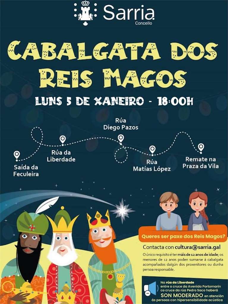 Programa de Navidad – Cabalgata de Reyes (2025-2026) en Sarria