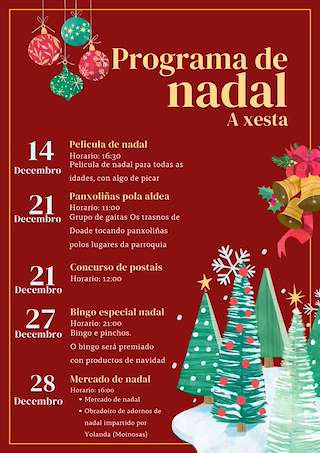 Fechas, información, programa, cartel, imágenes, mapa y ubicación de Programa de Navidad de A Xesta  (2025) en Lalín