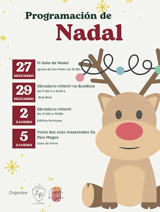 Fechas, información, programa, cartel, imágenes, mapa y ubicación de Programa de Navidad – Visita de los Reyes (2025-2026) en A Gudiña