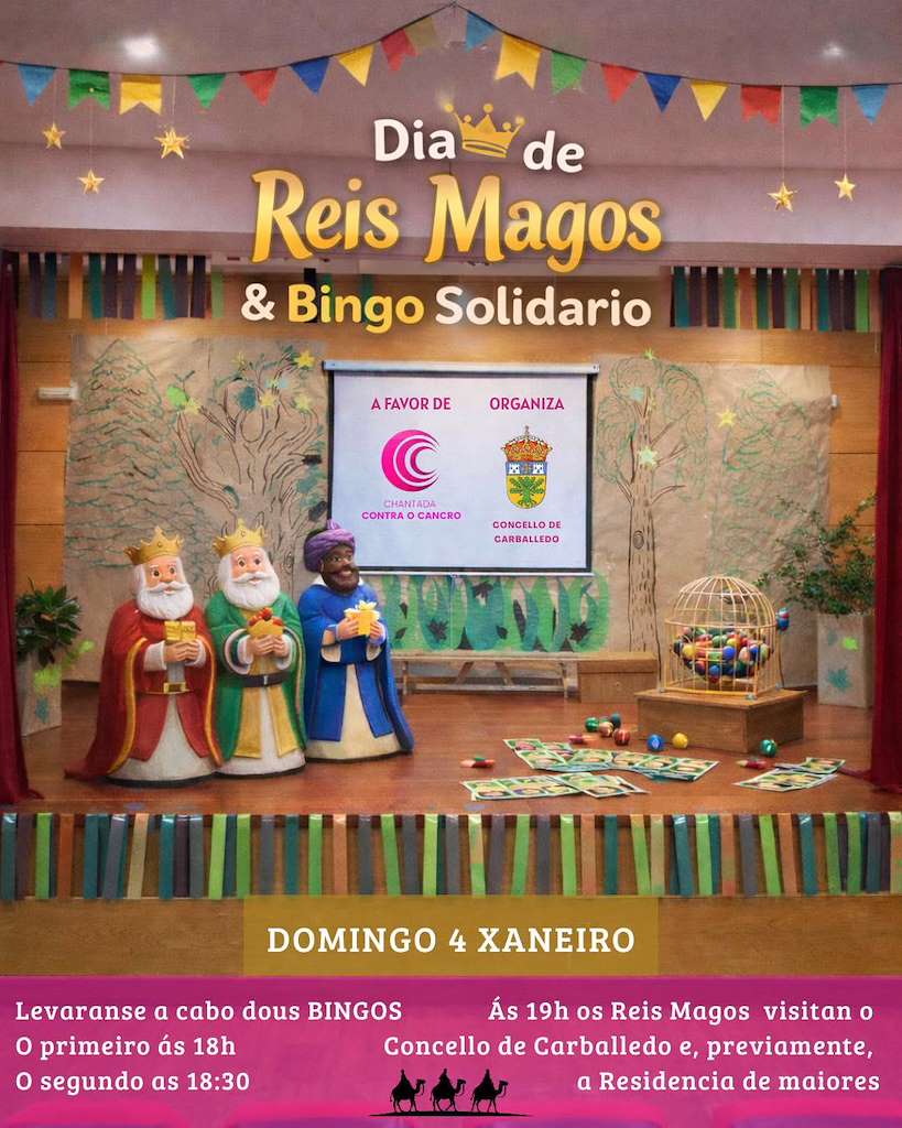 Programa de Navidad – Visita de los Reyes en Carballedo