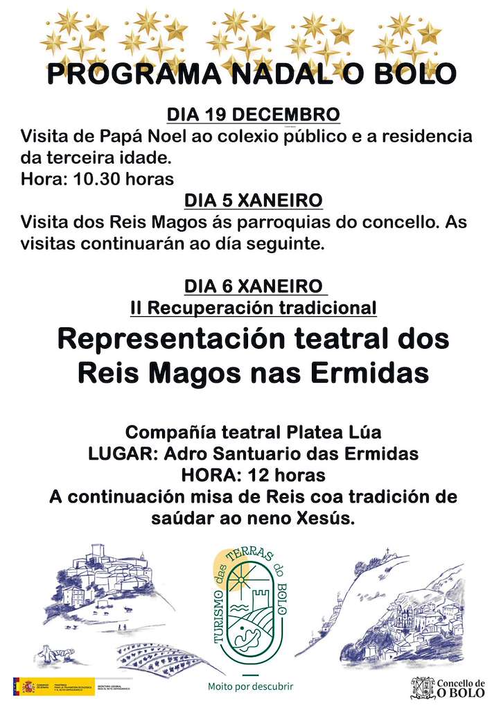 Programa de Navidad – Visita de los Reyes (2025-2026) en O Bolo
