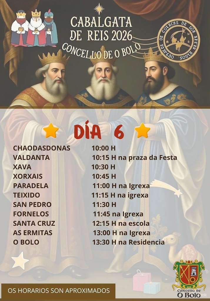 Programa de Navidad – Visita de los Reyes en O Bolo