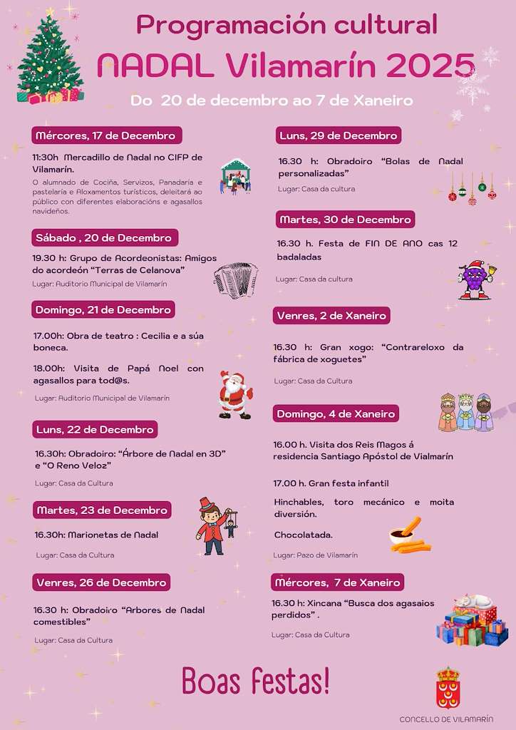 Programa de Navidad - Visita de Reyes en Vilamarín