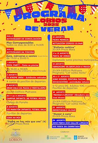 Fechas, información, programa, cartel, imágenes, mapa y ubicación de Programación Cultural  en  Lobios