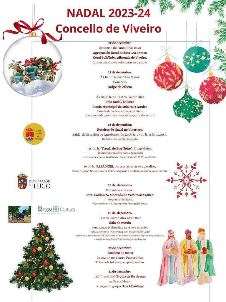 Programación de Nadal -  Cabalgata de Reis (2022) en Viveiro