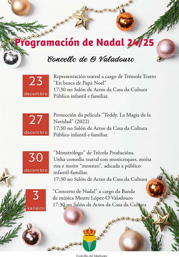 Programación de Nadal en O Valadouro