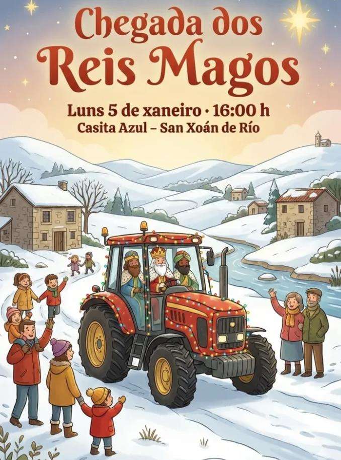 Programa de Navidad – Visita de los Reyes en San Xoán de Río