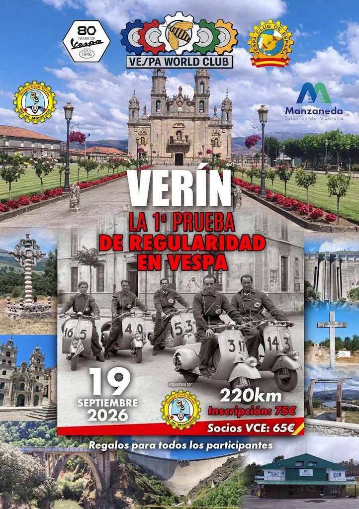 I Prueba de Regularidad en Vespa (2026) en Verín