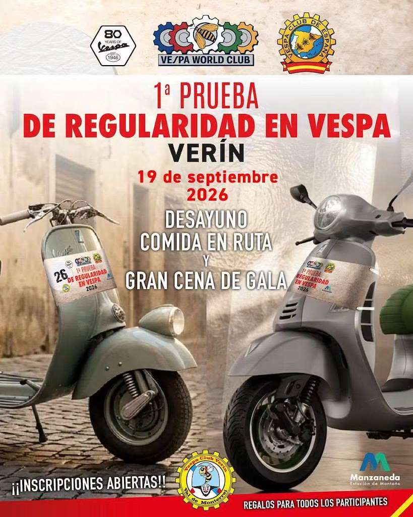 I Prueba de Regularidad en Vespa (2026) en Verín