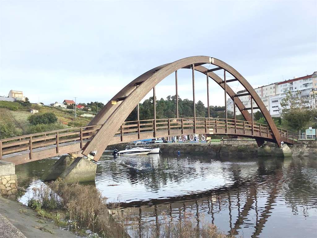 Puente de Madera del Río Mandeo en Betanzos