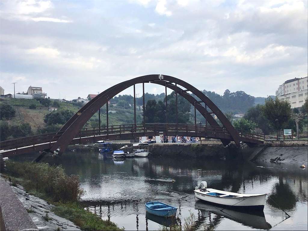 Puente de Madera del Río Mandeo en Betanzos