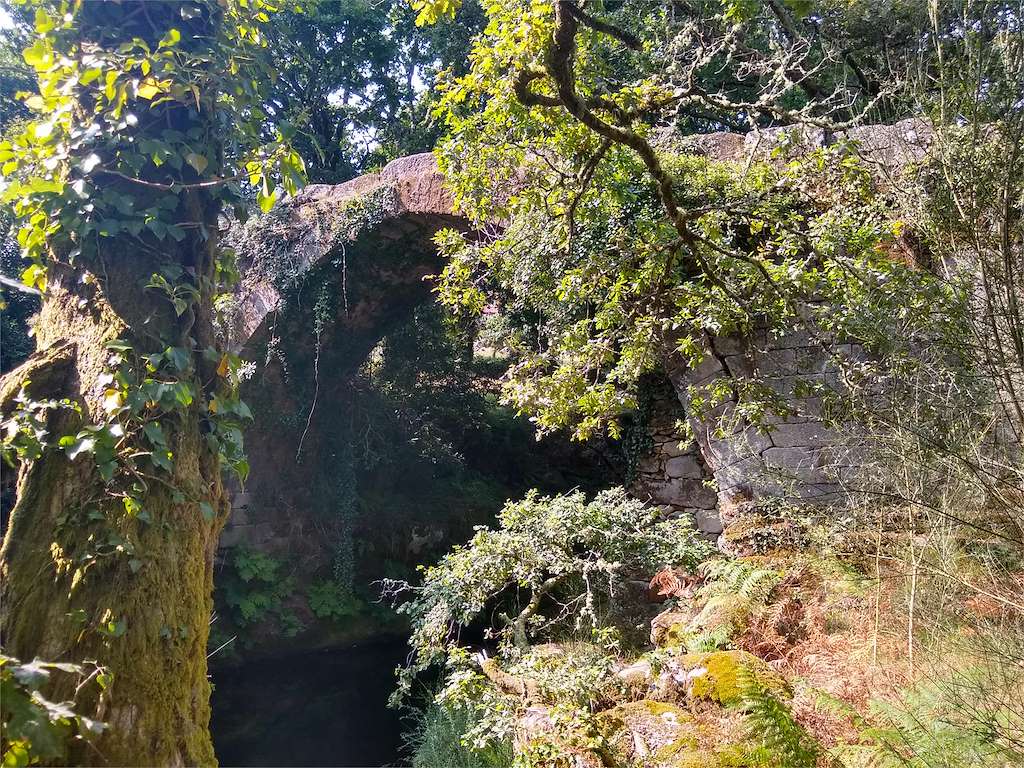 Puente y Molino de A Laxe en Fornelos de Montes