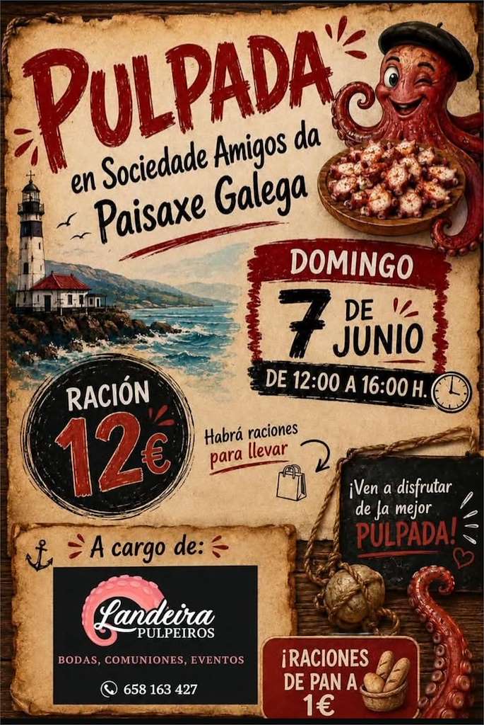 Pulpada da Sociedade de Amigos da Paisaxe Galega  (2026) en Mugardos