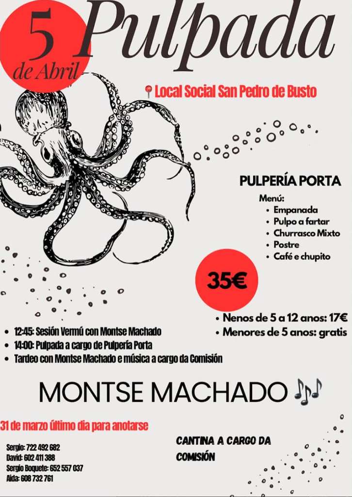 Pulpada de San Pedro de Busto (2025) en Santiago de Compostela