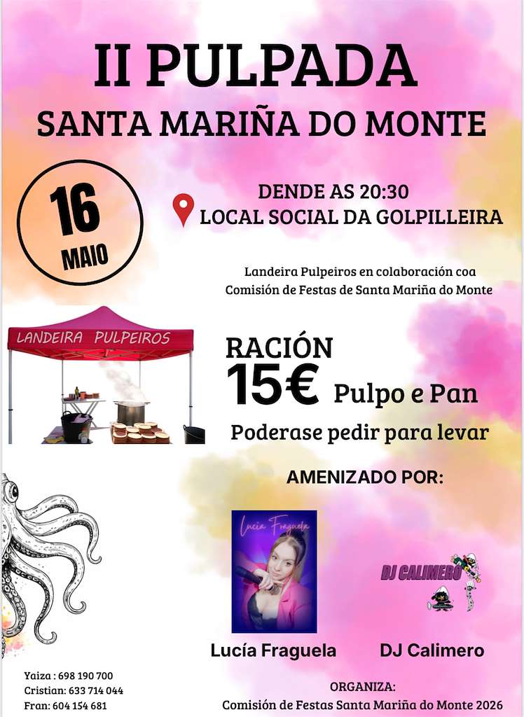 II Pulpada Santa Mariña do Monte (2026) en San Sadurniño