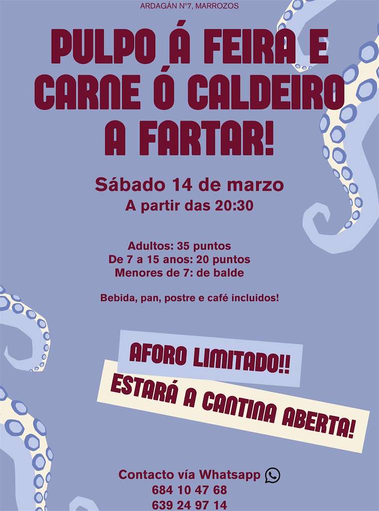 Pulpo á Feira e Carne o Caldeiro de Marrozos en Santiago de Compostela