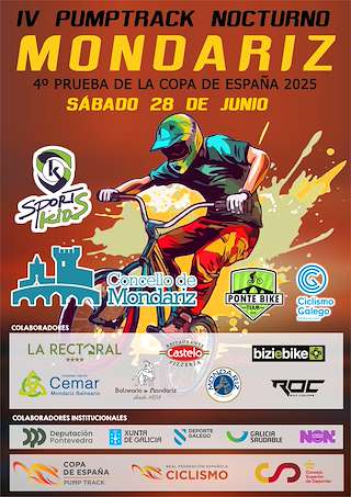 Fechas, información, programa, cartel, imágenes, mapa y ubicación de IV Pumptrack Nocturno  en  Mondariz