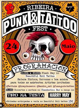 Fechas, información, programa, cartel, imágenes, mapa y ubicación de Punk & Tattoo Fest  en  Ribeira
