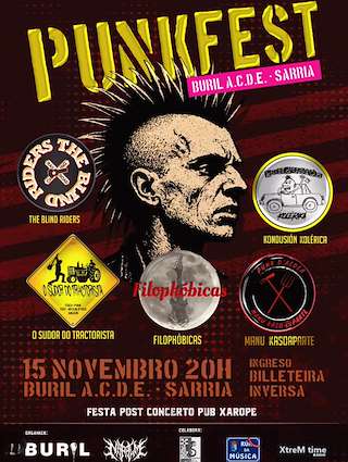 Fechas, información, programa, cartel, imágenes, mapa y ubicación de Punkfest (2025)  en  Sarria