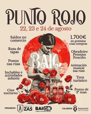 Fechas, información, programa, cartel, imágenes, mapa y ubicación de Punto Rojo de Baio  en  Zas